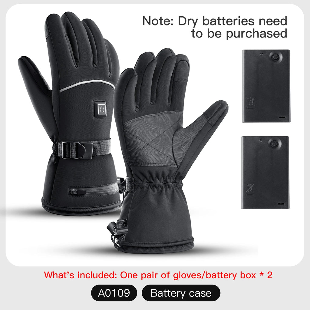 Rechargeable Waterproof Heated Winter Gloves