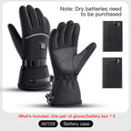 Rechargeable Waterproof Heated Winter Gloves