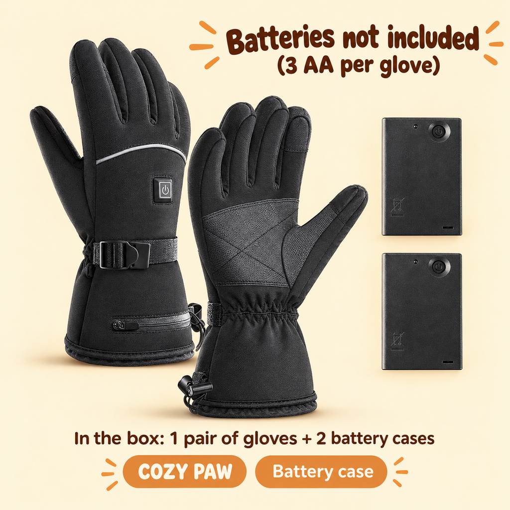 Rechargeable Waterproof Heated Winter Gloves