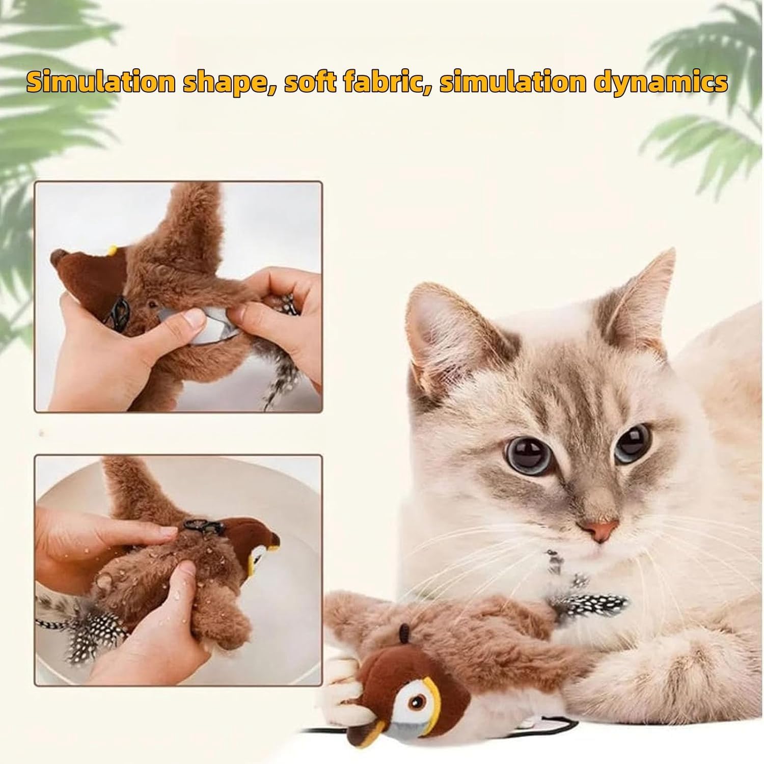 Interactive Chirping Bird Cat Toy