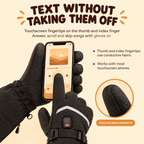 Rechargeable Waterproof Heated Winter Gloves